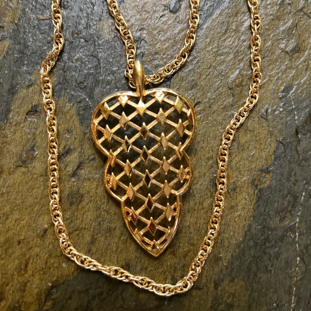Vintage Trifari Double Chain Necklace